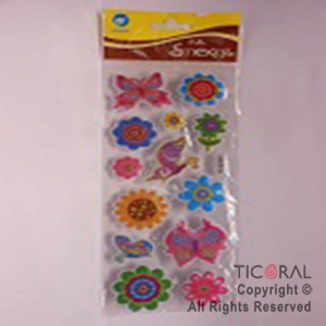 STICKER FLORES MARIPOSAS HS5281-2 x 12